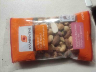 Ανάμικτοι ξηροί καρποί ψημένοι μη αλατισμένοι