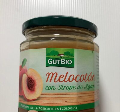 Melocoton con sirope de agave