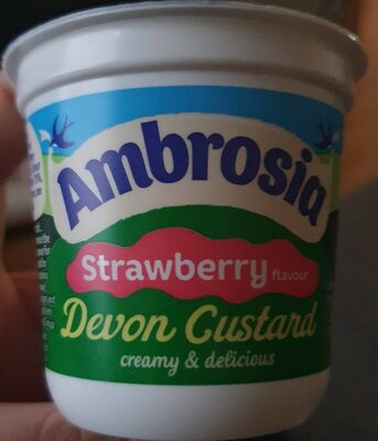 Strawberry Devon custard