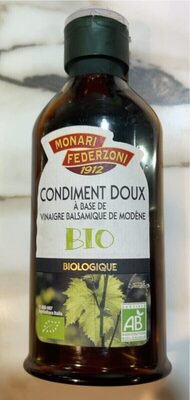 Condiment doux à base de vinaigre balsamique de Modène