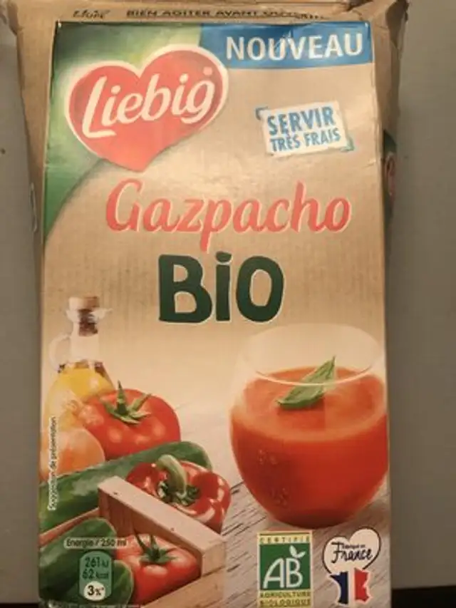 Gazpacho BIO front packaging