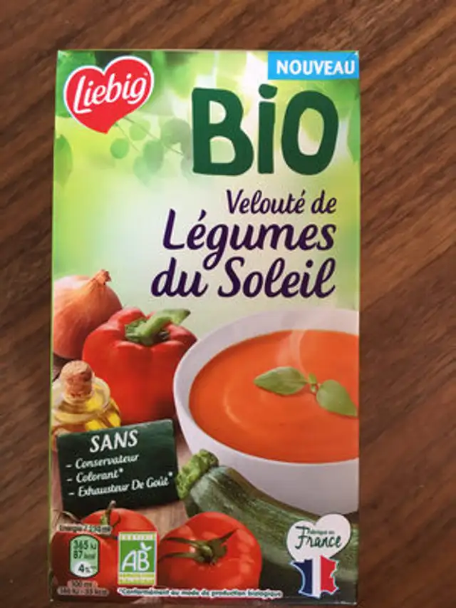 Velouté de légumes du soleil front packaging