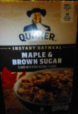 Quaker Maple And Brown Sugar Instant oatmeal