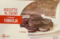 Biscotti al cacao e crema alla vaniglia