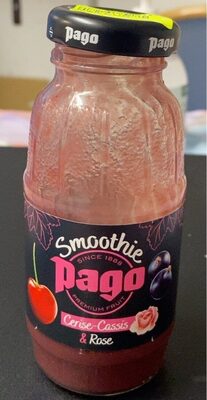 Pago smoothie cerise cassis et rose