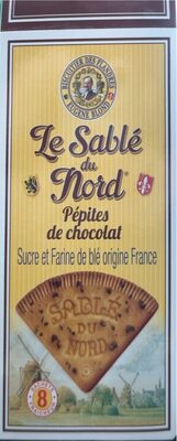 Le Sablé du Nord Pépites de chocolat front packaging