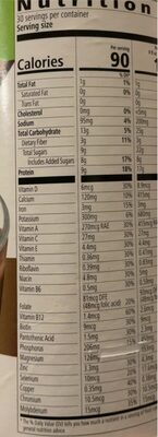 Herbal life nutrition nutrition facts table