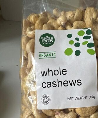 Whole cashews organic