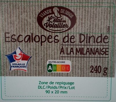 Escalopes de dinde à la milanaise