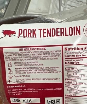 Pork tenderloin
