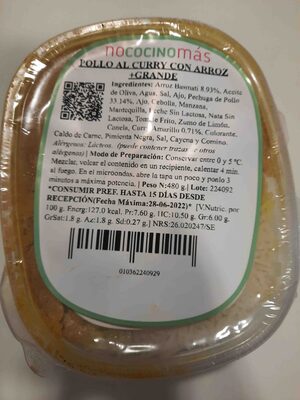 Pollo al Curry con Arroz + Grande