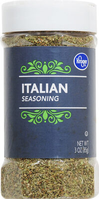 Italian seasoning front packaging