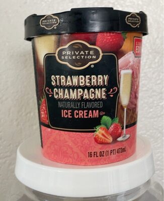 Strawberry Champagne ice cream