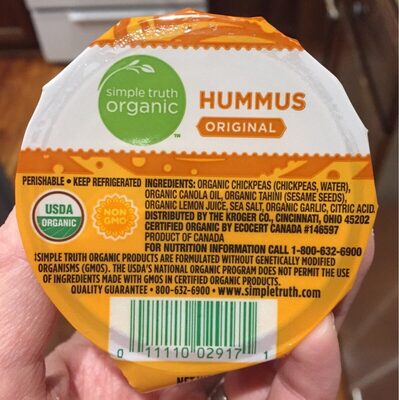 Hummus original front packaging