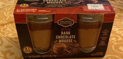 Belgian dark chocolate mousse