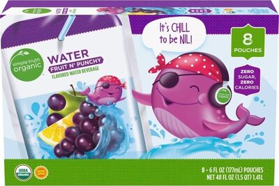 Fruit n € punchy flavored water beverage