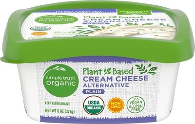Plant-based plain cream cheese alternative