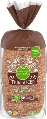 100% Whole Wheat Thin Sliced Bread