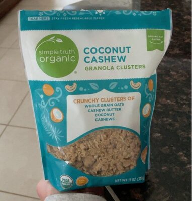 Coconut Cashew Granola Clusters front packaging