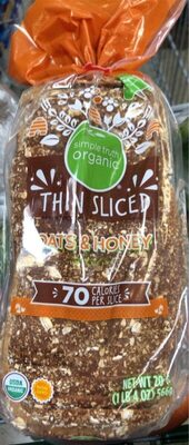 Thin sliced oats and honey