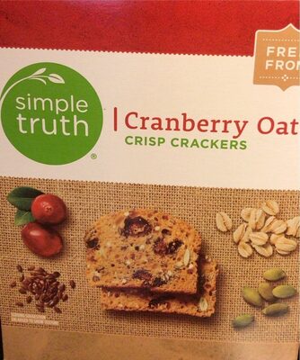 Cranberry Oat Crisp Crackers front packaging