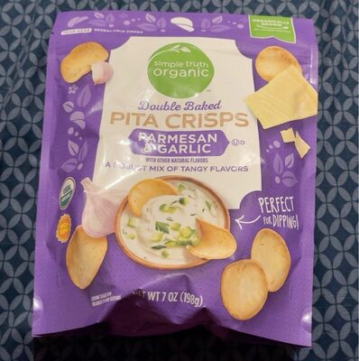 Double baked pita crisps