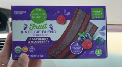 Fruit & Veggie Blend Strips front packaging