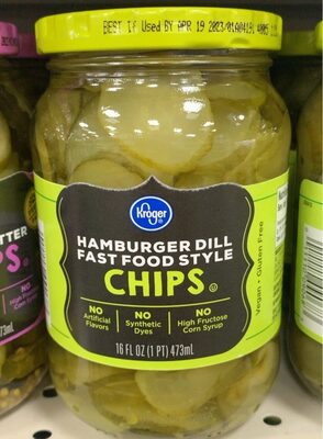 Hamburger dill fast food style