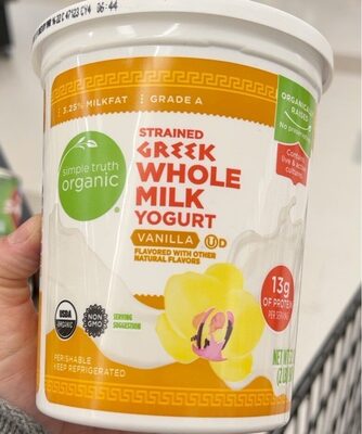 Greek whole milk yogurt