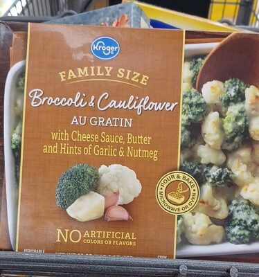 Broccoli and Cauliflower Au Gratin