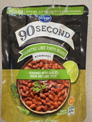 Cilantro Lime Pinto Beans front packaging