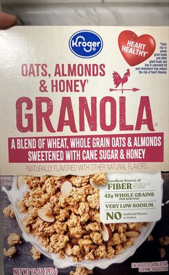 Oats almonds and honey Granola