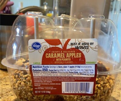 Caramel Apples with Peanuts