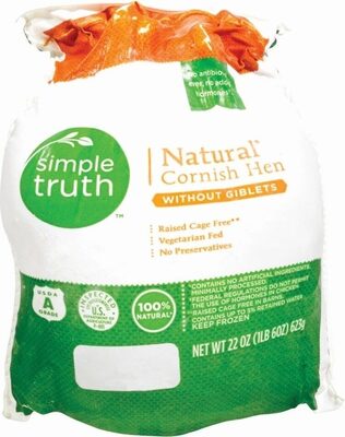 Natural cornish hens