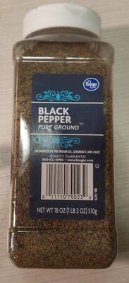Black pepper pure ground