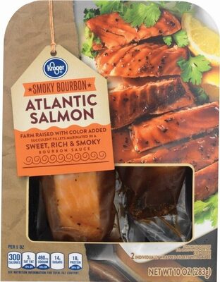 Smoky bourbon atlantic salmon front packaging