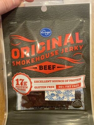 Original smokehouse jerky front packaging