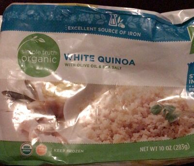 White Quinoa With Olive Oil & Sea Salt front packaging