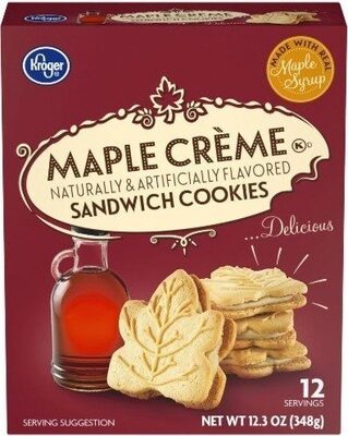 Maple creme sandwich cookies