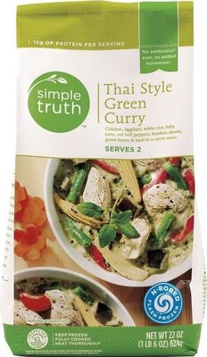 Thai style green curry front packaging