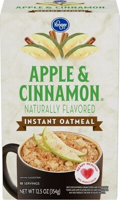 Apples & cinnamon instant oatmeal