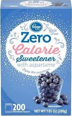 Zero calorie sweetener with aspartame