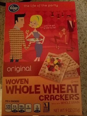 Woven wheat crackers