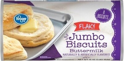 Flaky buttermilk jumbo biscuits count front packaging