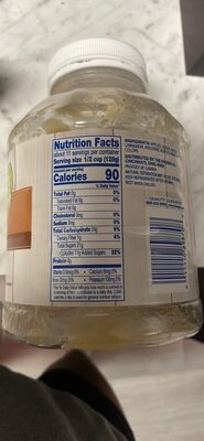 Cinnamon Applesauce nutrition facts table