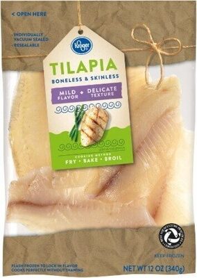 Boneless & skinless tilapia fillets