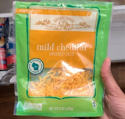 Mild cheddar shredded cheese