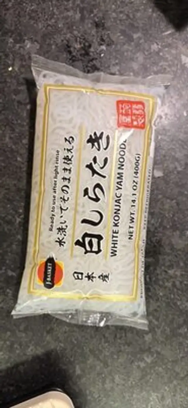WHITE KONJAC YAM NOODLES front packaging