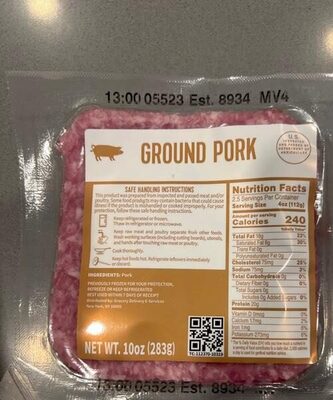 Ground pork