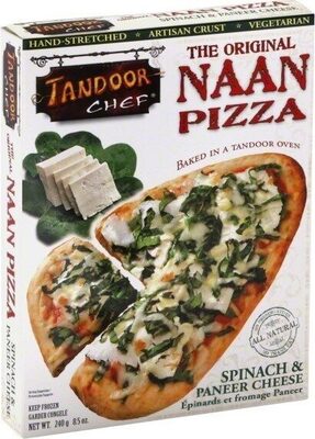 The Original Nan Pizza, Spinach & Paneer Cheese front packaging